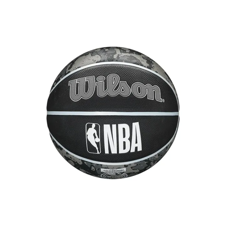 Wilson x NBA Rubber Basketball Black Gray Size 7 Ball Training Match-0