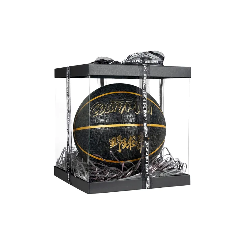 COURTMAN PU Basketball Black Gold Size 7 Ball Training Unisex-7