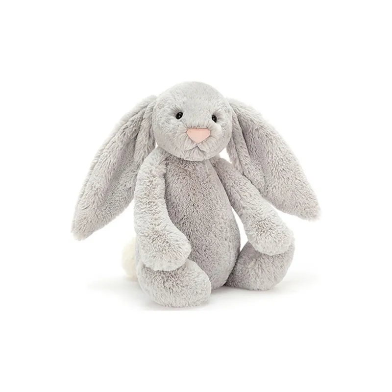 JELLYCAT Bashful Silver Bunny Plush Toy-0