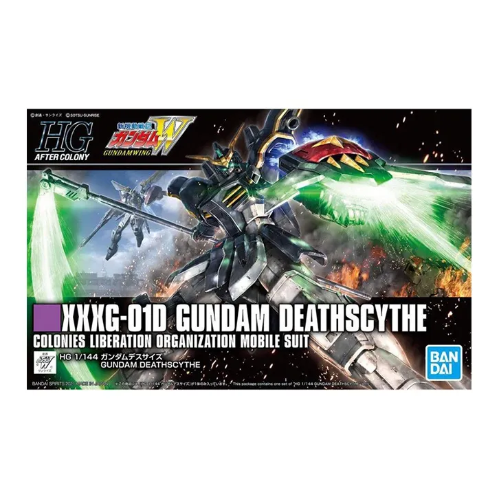 BANDAI Gundam Deathscythe HG 1/144 Mobile Suit Gundam Wing Five Two Model Kits-1