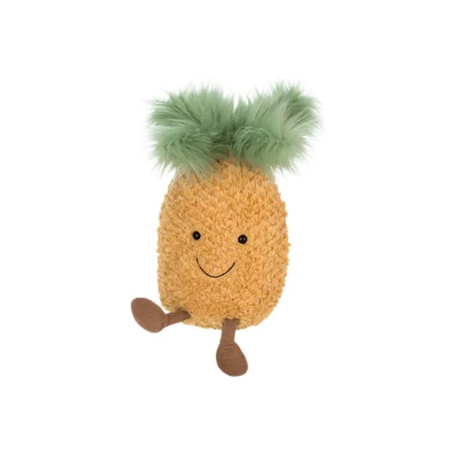 JELLYCAT Gourmet Collection Fruit Joyful Pineapple Dolls Plush Doll 16cm/47cm Height-1