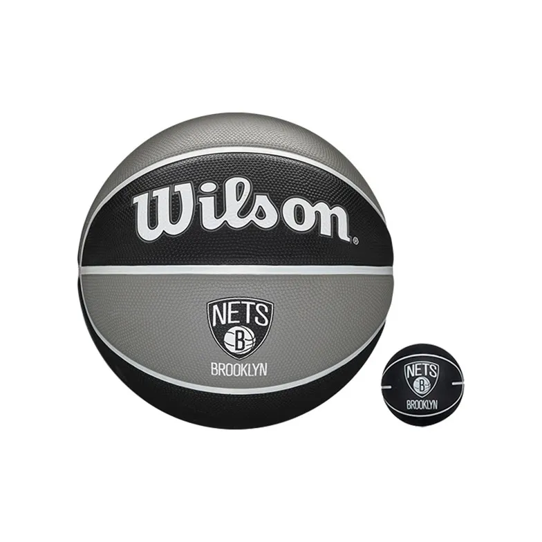 Wilson NBA Series Rubber Basketball Black Gray Color Size 7 Ball Training-2