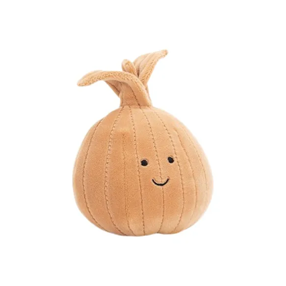 JELLYCAT Gourmet Collection Vegetable, Lively Onion Dolls Plush Doll 9cm Height-1