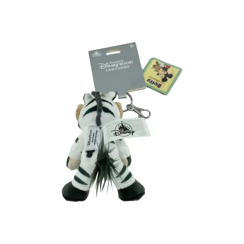 Disney Duffy Medium To Small Size Key Ring Black White Dolls Plush Doll Small Size Tall