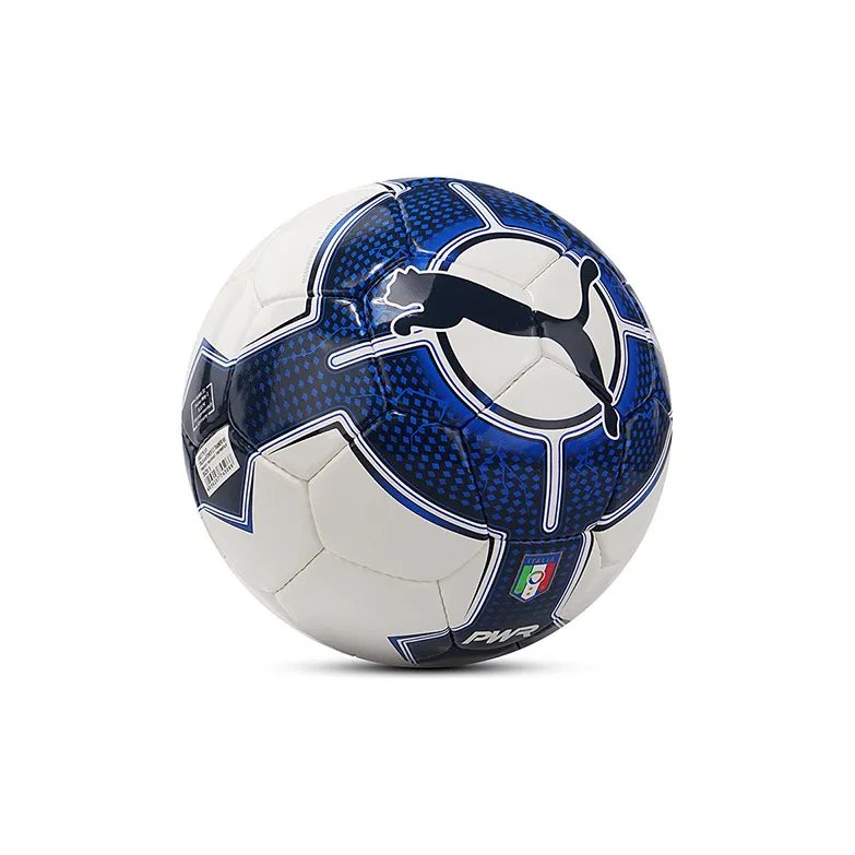 PUMA Size 5 Soccer PU Hand-Stitched Soccer Ball Unisex White Blue Black-1