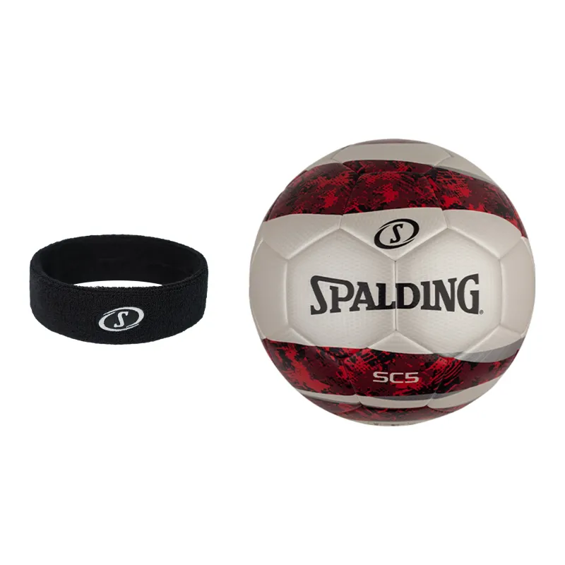 SPALDING Competition Ball Collection Size 5 Soccer PU Unisex Camouflage Red-5