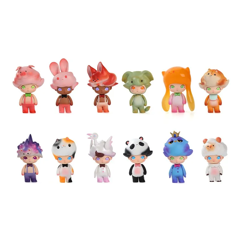 POP MART DIMOO Lost Animal Collection Blind Box Products Whole Set 12 Pcs-0