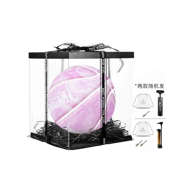 Kuangmi Marble Collection PU Basketball Column Pink Size 7 Training Unisex-3