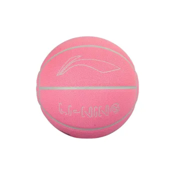 LiNing Badfive PU Basketball Pink Size 7 Glow In The Dark Unisex