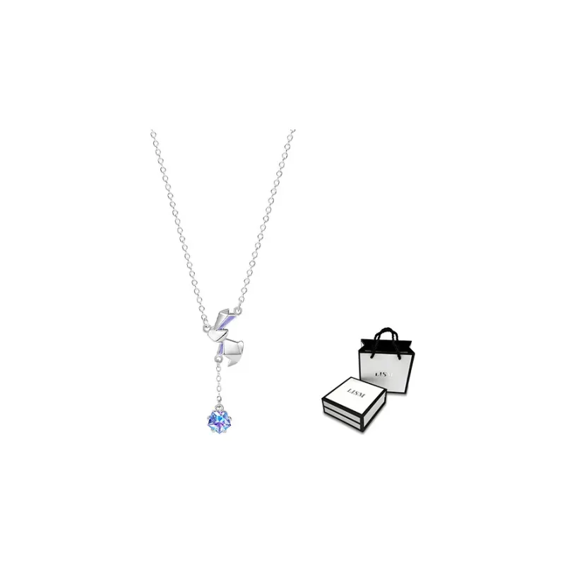 LISM Necklaces Women's Star Picking Bunny Necklace-0