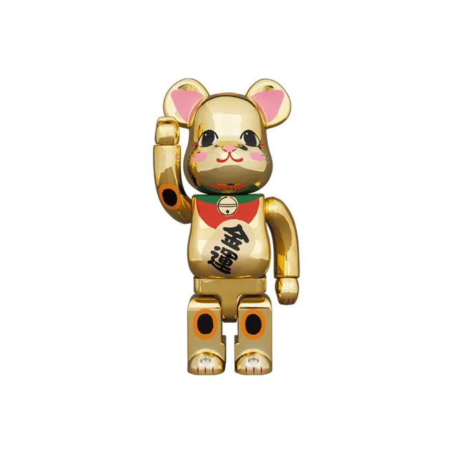 Bearbrick Maneki Neko Gold Luck Plating 2-1