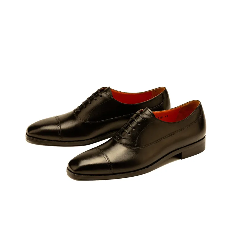 Chioryn Dress Shoes Men Low Top Black-2