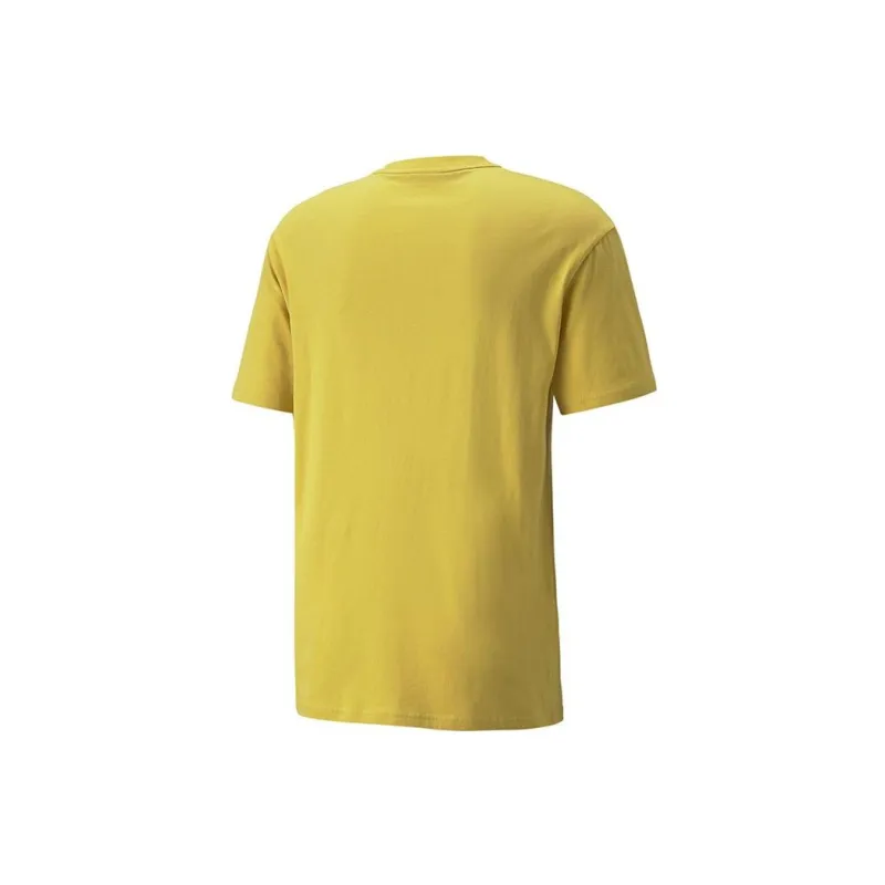 PUMA Set in Sleeve T Shirt Men's Yellow-1