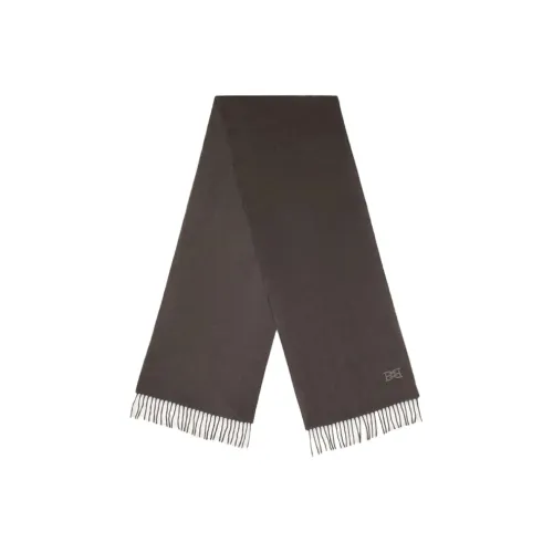 BALLY Knit Scarves Unisex Dark Gray