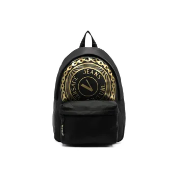 VERSACE JEANS COUTURE Polyester Backpack Men's Black