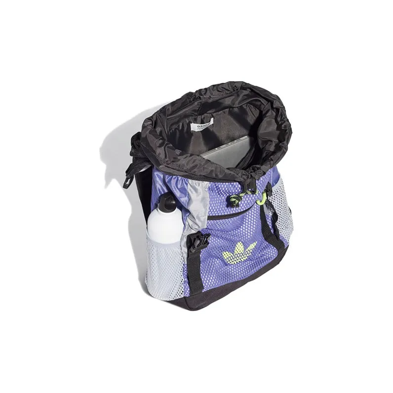 Adidas Originals Polyester Backpack Trumpets Unisex Purple/Halo Silver/Signal Green-3