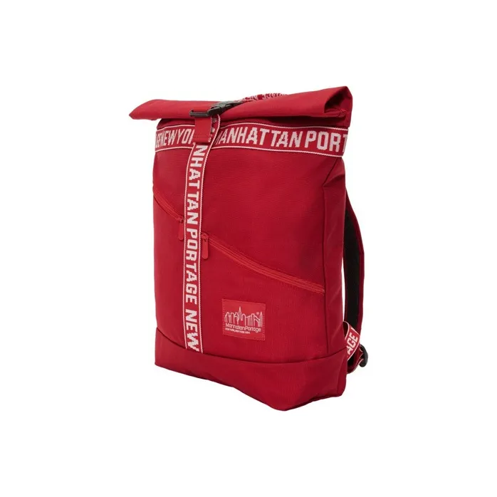 Manhattan Portage Nylon Backpack Unisex Red-1