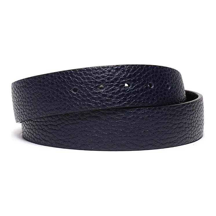 FERRAGAMO Cow Leather Belt Women's Dark Blue/Black Width  2.5cm-5