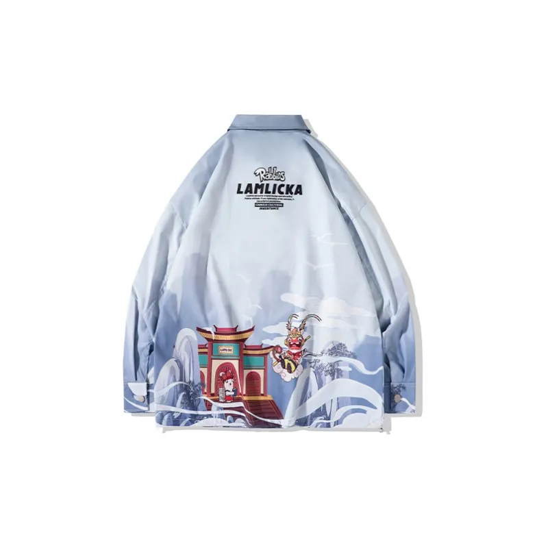 LAMLICKA Shirts Unisex Blue-1