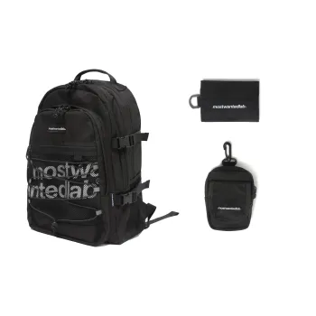 MostwantedLab Polyester Backpack Regular Unisex Black