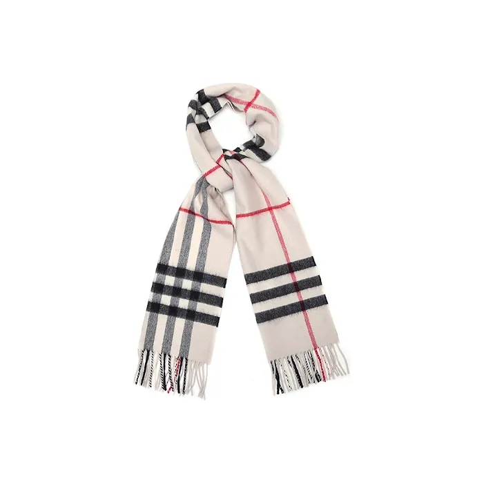 Burberry Checked Fringed Scarf-2