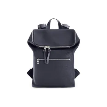 LOEWE Goya Calfskin Backpack Men's Midnight Blue