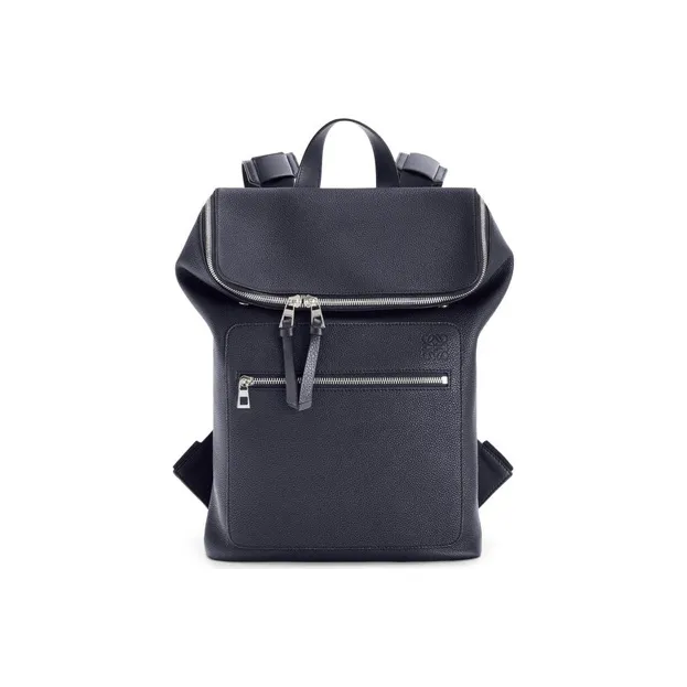 LOEWE Goya Calfskin Backpack Men's Midnight Blue-0