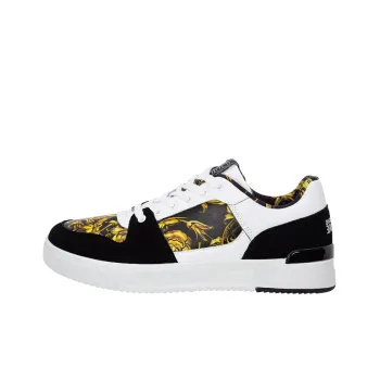 VERSACE JEANS Couture Garland Starlight Stylish Skateboarding Shoes Men's White Black