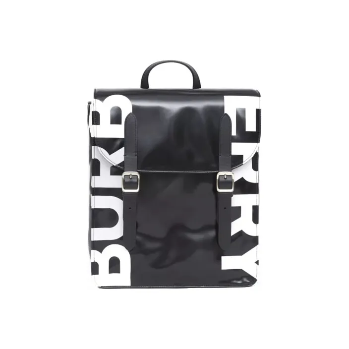 Burberry Coated Canvas Backpack Kids' Black-0