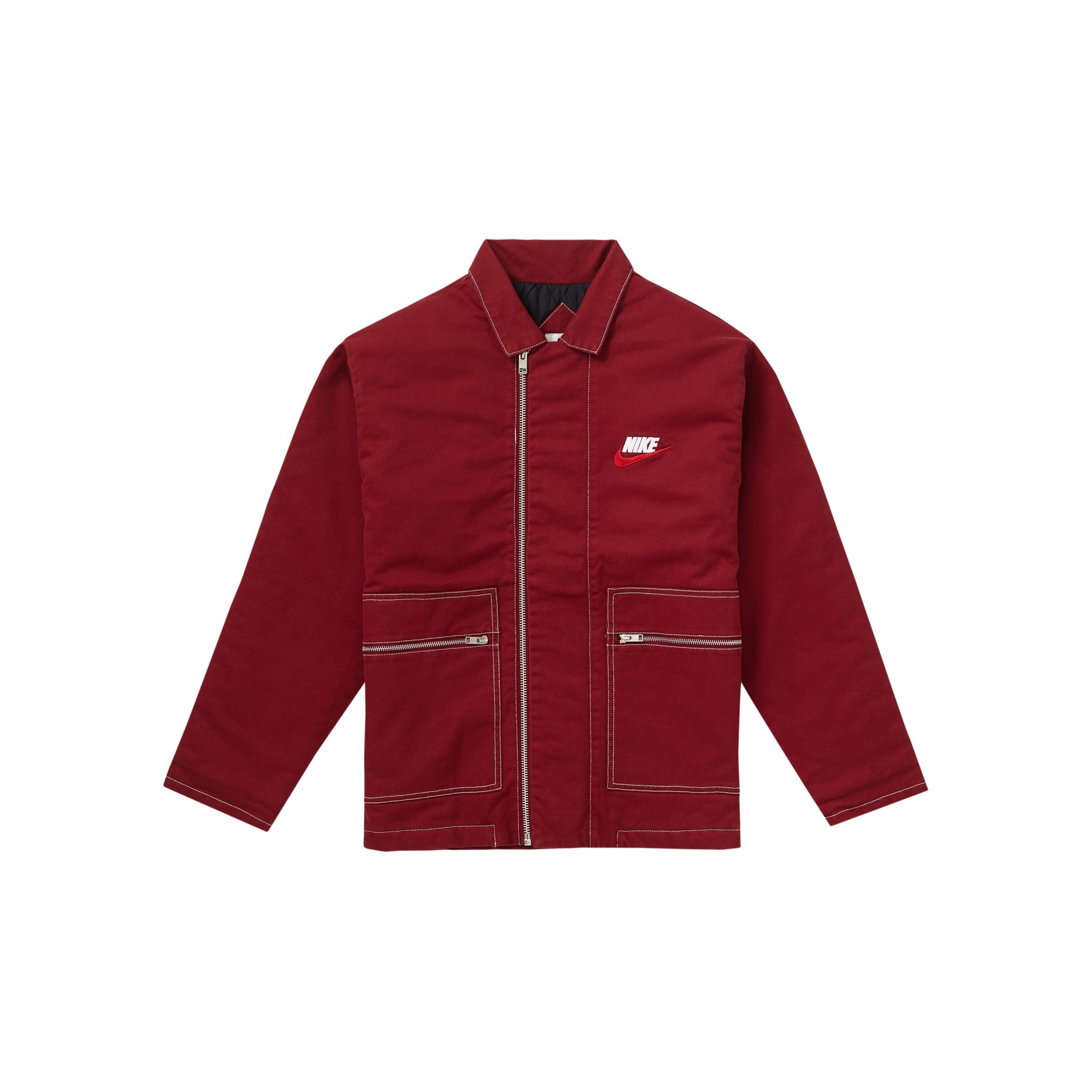 Supreme Nike Double Zip Quilted Work Jacket S - POIZON Supreme Nike Double Zip Quilted Work Jacket S - POIZON
