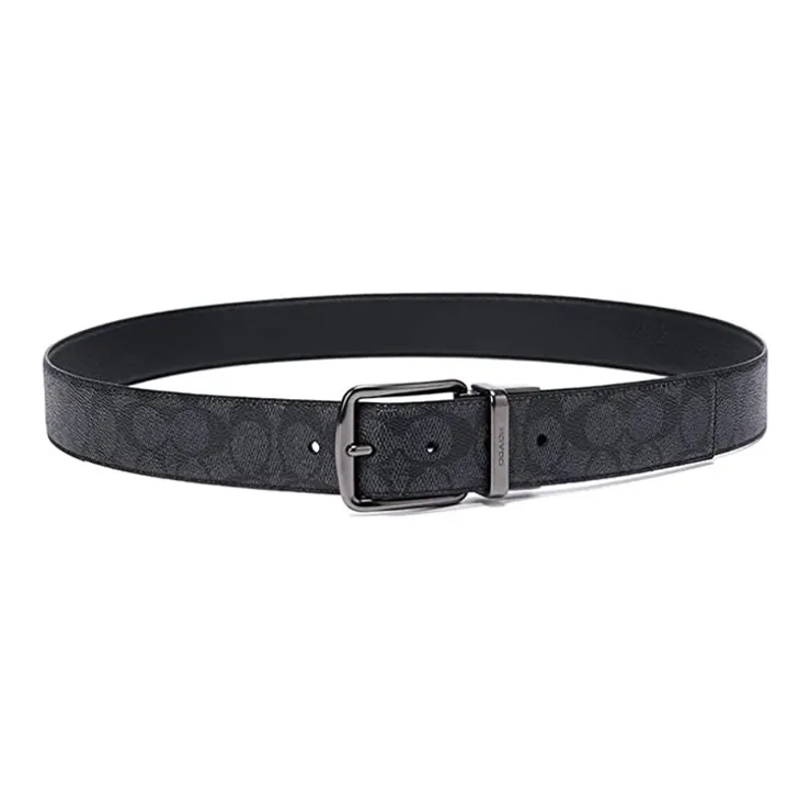 COACH Canvas Leather Belts Men's 3.7-1