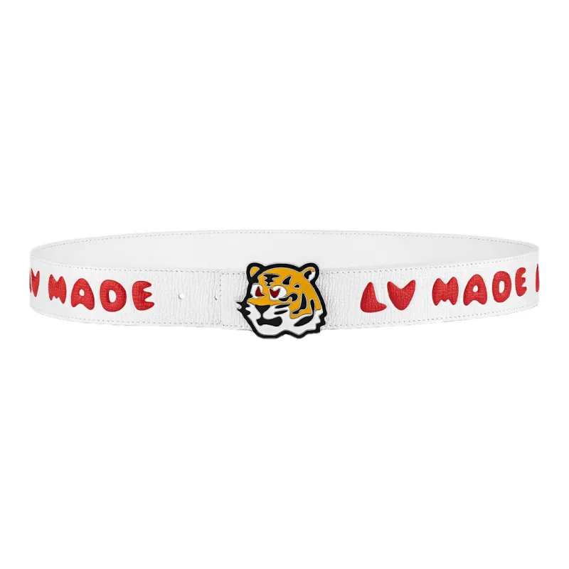 LOUIS VUITTON X Nigo Denim 40mm Reversible Belt-0