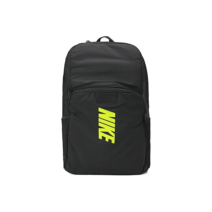 Nike Polyamide Backpack Regular Unisex Black/Neon Green-0