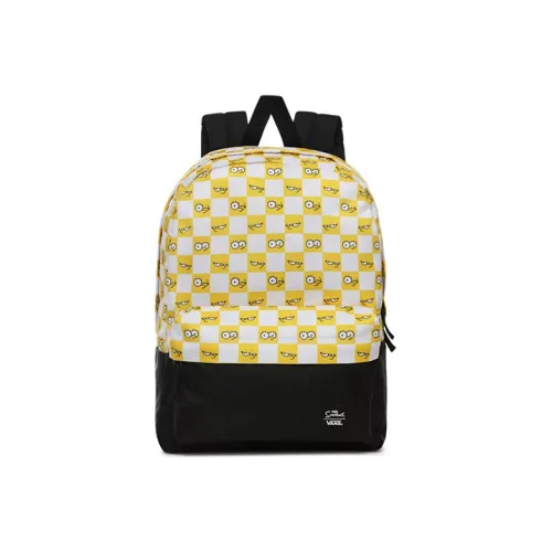 Vans Backpacks Yellow And White Checkered