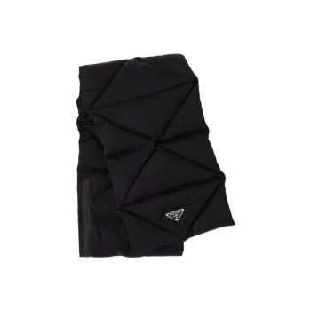 PRADA Logo Plaque Padded Scarf