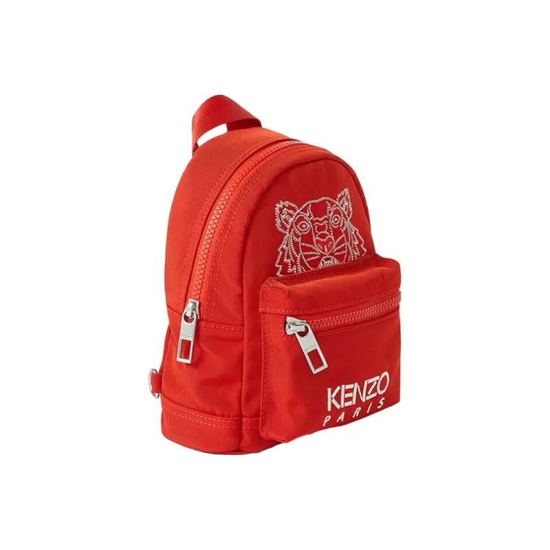 KENZO Canvas Backpack Women's Red-1