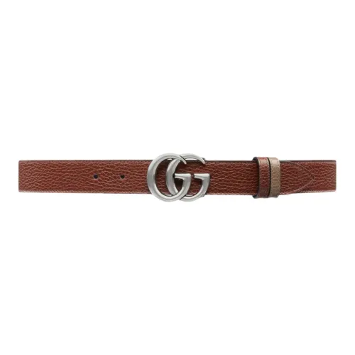 GUCCI Leather Belts Men Brown