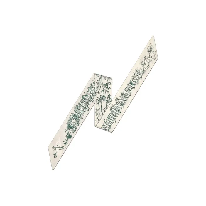 DIOR Silk Scarves Women's Green-1