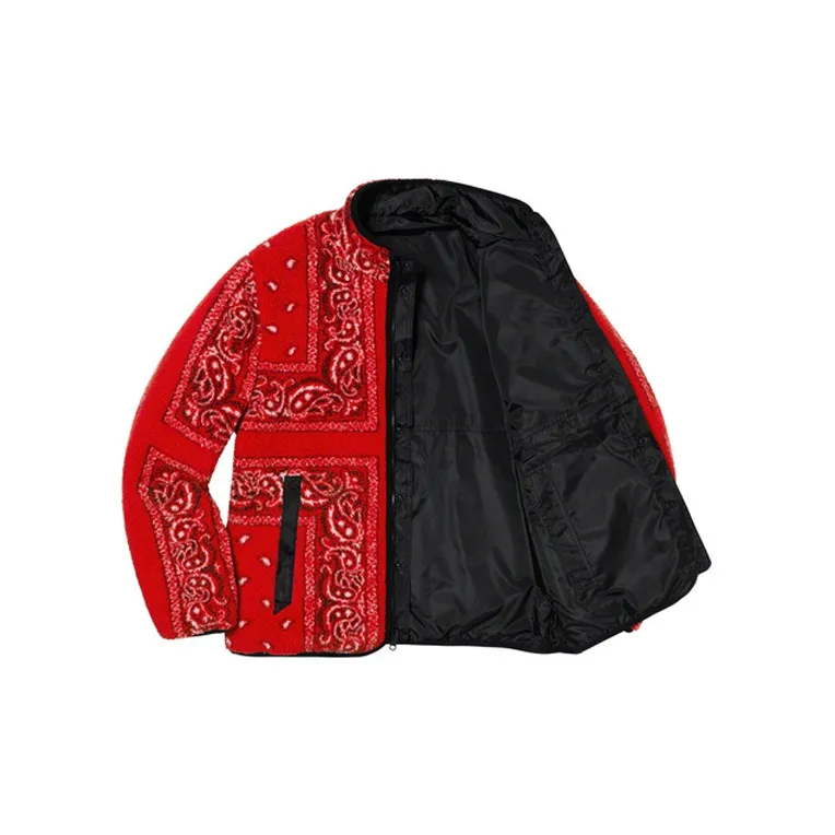 Supreme Reversible Bandana Fleece Jacket-2