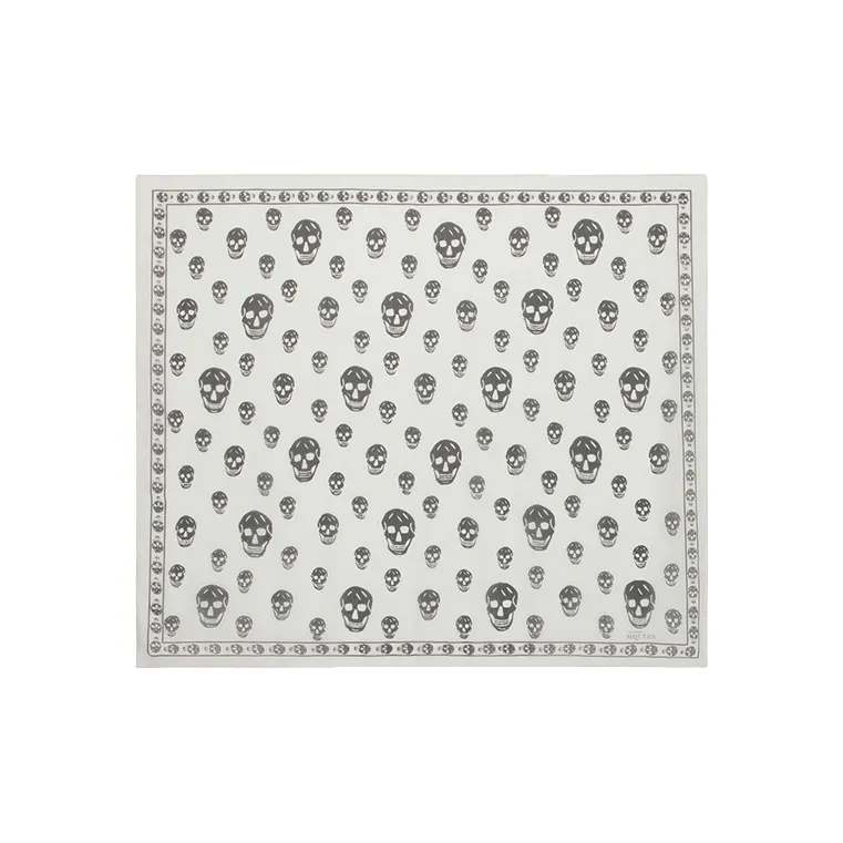 Alexander McQueen Silk Silk Scarves Unisex White-1