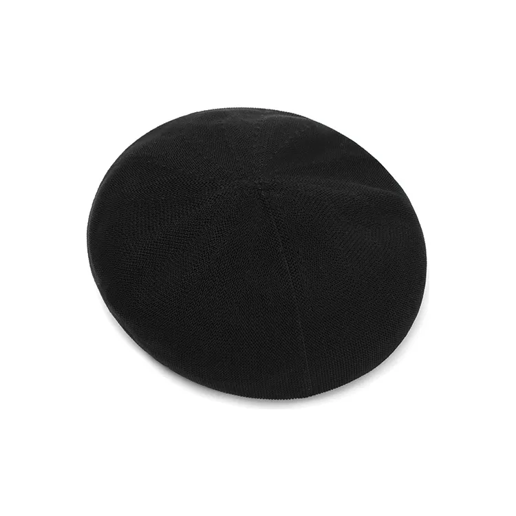 KENMO Polyester Berets Unisex Black-2