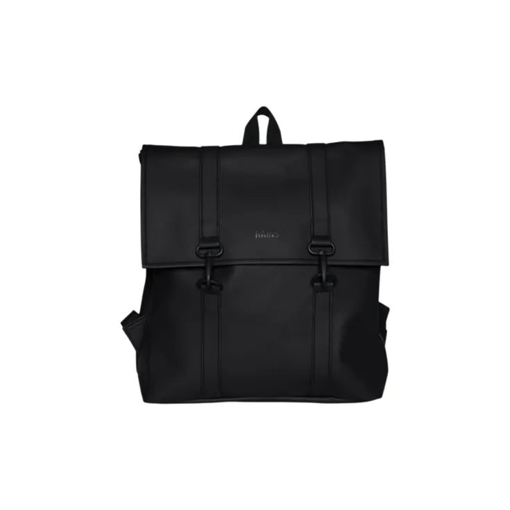 Rains Polyester Blend With Polyurethane Backpack Small Size Unisex Black-0