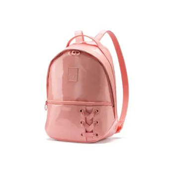 PUMA Artificial Leather Backpack Regular Women's Peach Pink