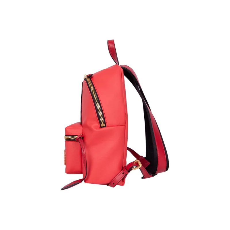 MOSCHINO Leather Backpack Women's Red-2
