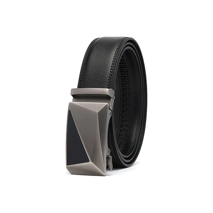 FREE RABBITⅡ 3D Effect Automatic Buckle Belt-Business Trendy Belt Men's Black-1