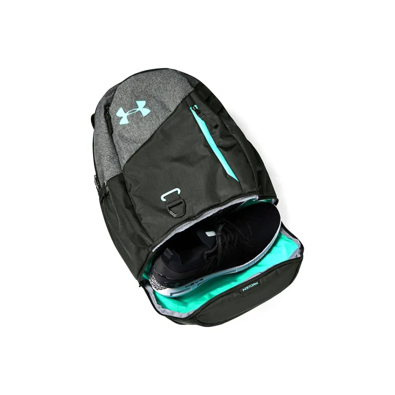 Under Armour Polyester With Polyamide Sports Backpack Regular Unisex Gray Green-2
