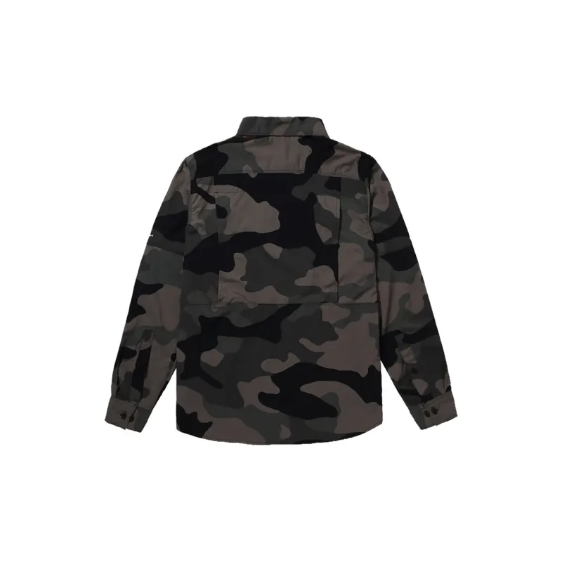 Columbia Shirt Men's Black Camouflage-1