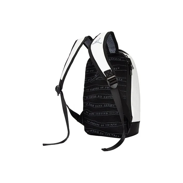 Jordan Polyester Backpack Small Size Unisex Black White-1