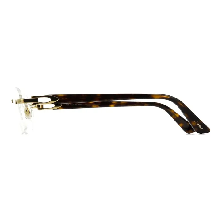 Cartier Eyeglass Frames Unisex Black-2