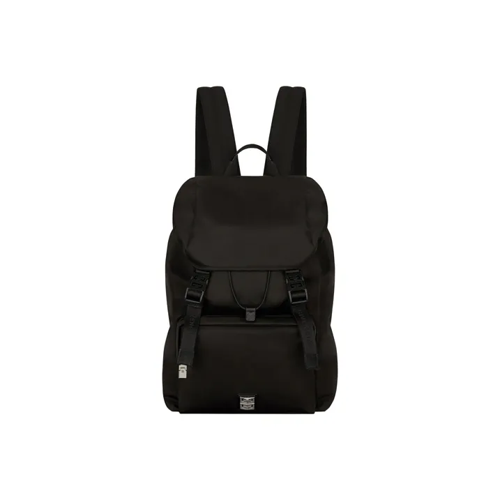 GIVENCHY 4G Nylon Fabric Cow Leather Polyamide Backpack Men's Black-0